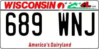 WI license plate 689WNJ