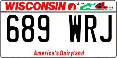WI license plate 689WRJ