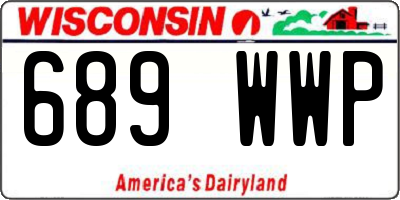 WI license plate 689WWP