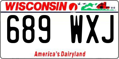 WI license plate 689WXJ