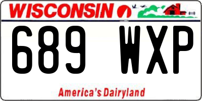 WI license plate 689WXP