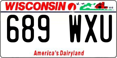 WI license plate 689WXU