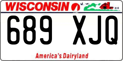 WI license plate 689XJQ