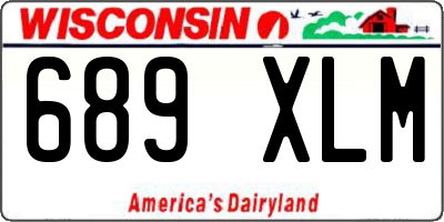 WI license plate 689XLM