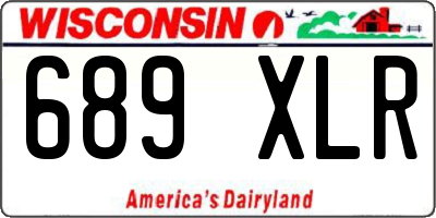 WI license plate 689XLR