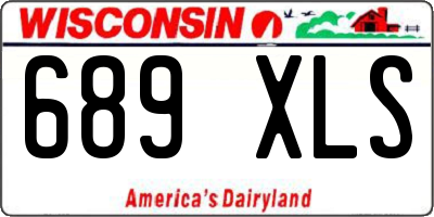 WI license plate 689XLS