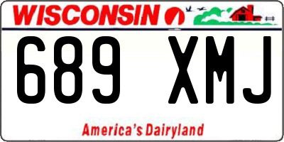 WI license plate 689XMJ