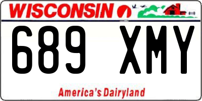 WI license plate 689XMY