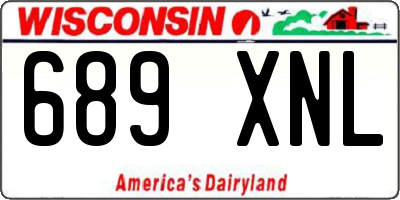 WI license plate 689XNL