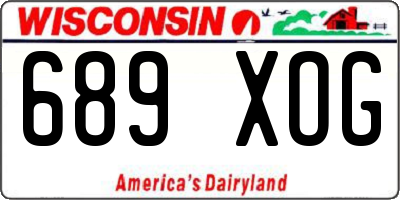 WI license plate 689XOG