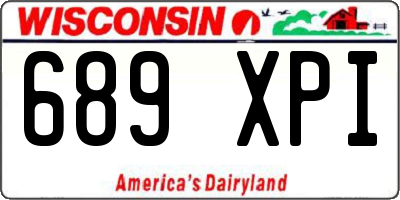 WI license plate 689XPI