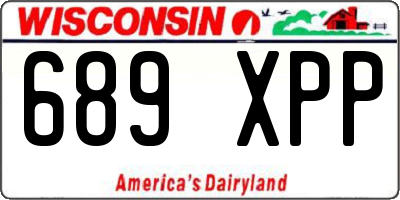 WI license plate 689XPP