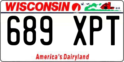 WI license plate 689XPT