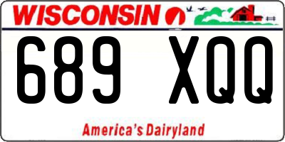 WI license plate 689XQQ