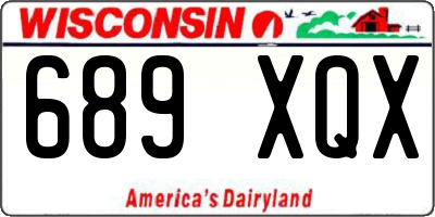 WI license plate 689XQX