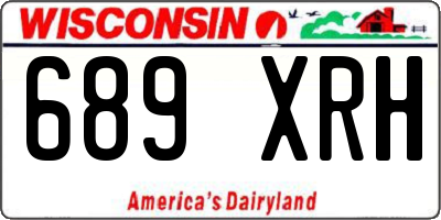 WI license plate 689XRH