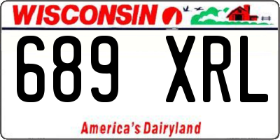 WI license plate 689XRL