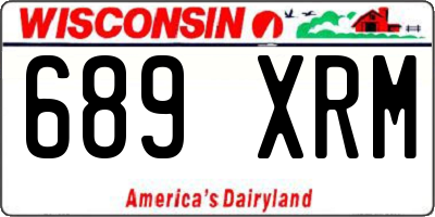 WI license plate 689XRM