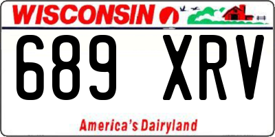 WI license plate 689XRV