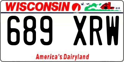 WI license plate 689XRW
