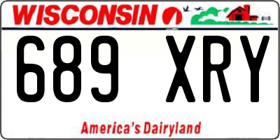 WI license plate 689XRY