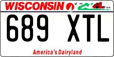 WI license plate 689XTL