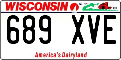 WI license plate 689XVE