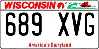 WI license plate 689XVG