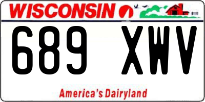 WI license plate 689XWV