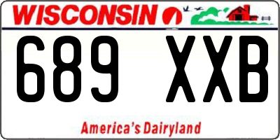 WI license plate 689XXB