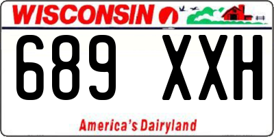 WI license plate 689XXH