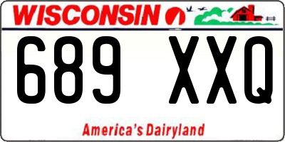 WI license plate 689XXQ