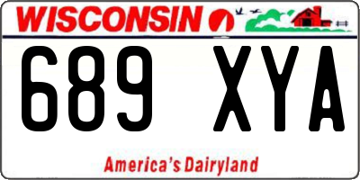 WI license plate 689XYA
