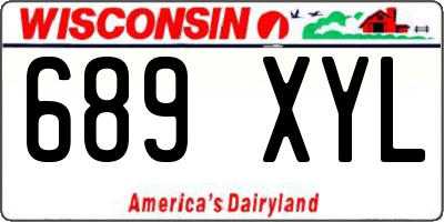 WI license plate 689XYL