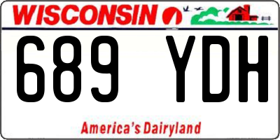 WI license plate 689YDH
