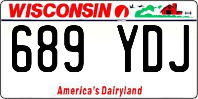 WI license plate 689YDJ