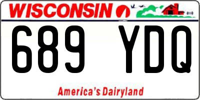 WI license plate 689YDQ