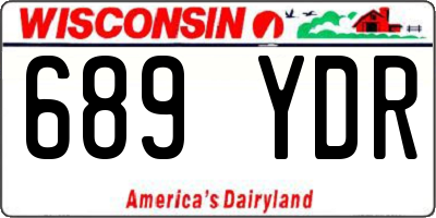 WI license plate 689YDR