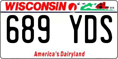 WI license plate 689YDS