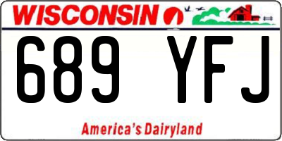 WI license plate 689YFJ