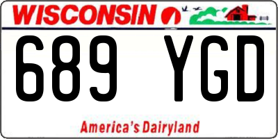 WI license plate 689YGD