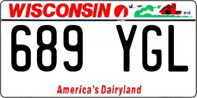 WI license plate 689YGL