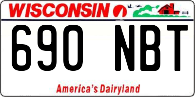 WI license plate 690NBT