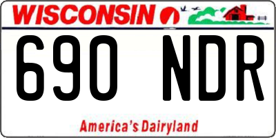 WI license plate 690NDR