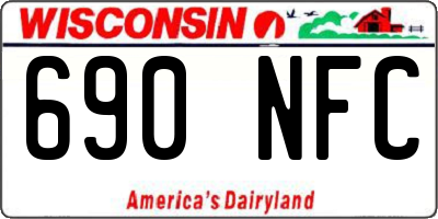 WI license plate 690NFC