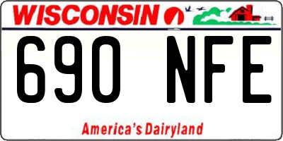WI license plate 690NFE