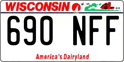 WI license plate 690NFF