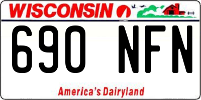WI license plate 690NFN
