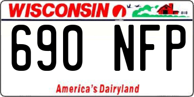 WI license plate 690NFP