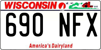WI license plate 690NFX